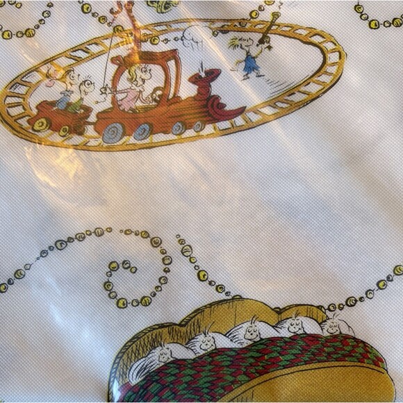 The Grinch Christmas Vinyl Tablecloth Nice & Thick 70” x 52” NEW! - Picture 6 of 10